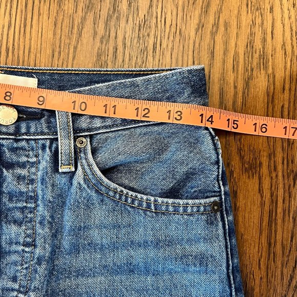 Denim Forum Aritzia The Nina Stovepipe Straight Leg Jeans Button Fly  Size 26 - Picture 8 of 13